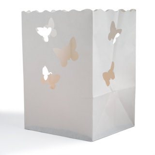 10 Lichttüten Schmetterlinge (11 x 11 x 16 cm)
