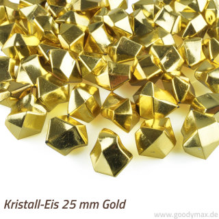 Goodymax® Kristall-Eis 25 mm Gold 50 Stück