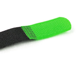 10 x Klettkabelbinder Metallöse Klett- und Flauschteil auf gleicher Seite 15 cm grün
