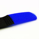 10 x Klettkabelbinder Metallöse Klett- und Flauschteil auf unterschiedlichen Seiten 15 cm blau