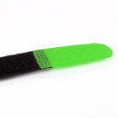 1 Klettkabelbinder Metallöse Klett- und Flauschteil auf unterschiedlichen Seiten 20 cm grün