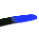 1 Klettkabelbinder Metallöse Klett- und Flauschteil auf unterschiedlichen Seiten 20 cm blau