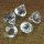 5 Kristall-Anhänger Diamant 3,1 x 3,7 cm