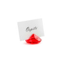 Tischkartenhalter - Diamant rot 10 Stück