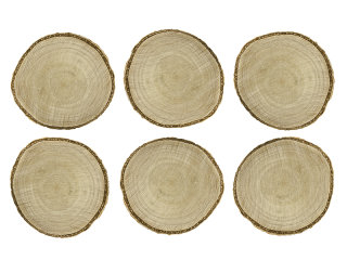 6 Tischkarten aus Holz