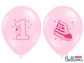 6 Stck. Luftballon 30 cm Pastell strong - Baby Pink No.1