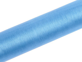 Organza - Einfarbig 16 cm Rolle 0,16 x 9 m Himmelblau