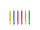 Geburtstagskerzen - Farben Mix - mit Punkten