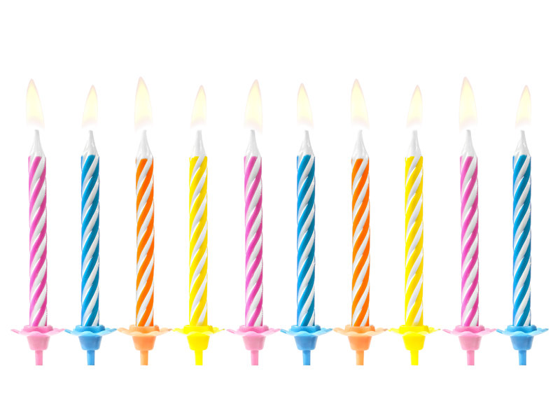 13 Stück bunte Geburtstags Kuchen Kerze Kerzen Party Geburtstagskerzen SET ca