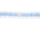 Strumpfband Grit - Himmelblau mit Spitze und Satinrose