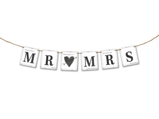 Hochzeitsbanner - MR & MRS