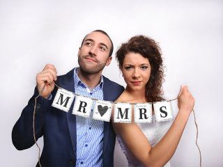 Hochzeitsbanner - MR & MRS