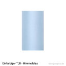 Tüll - Einfarbig 8 cm Rolle 0,08 x 20 m Himmelblau