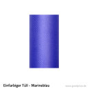Tüll - Einfarbig 15 cm Rolle 0,15 x 9 m Marineblau