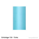 Tüll - Einfarbig 15 cm Rolle 0,15 x 9 m Türkis