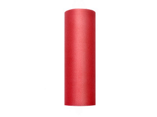Tüll - Einfarbig 15 cm Rolle 0,15 x 9 m Rot