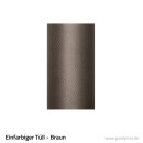 Tüll - Einfarbig 15 cm Rolle 0,15 x 9 m Braun