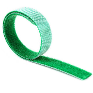 2 m Klettband Back-to-Back grün 1 cm breit