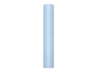 Tüll - Einfarbig 30 cm Rolle 0,30 x 9 m Himmelblau