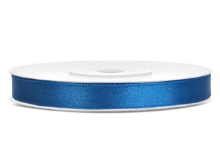 Satinband - 6 mm x 25 m - Blau