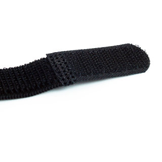 10 x Stretch-Klettkabelbinder 30 cm Kunststofföse schwarz