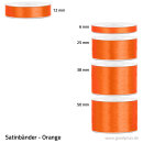 Satinband - 12 mm x 25 m - Orange