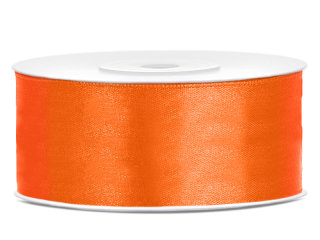 Satinband - 25 mm x 25 m - Orange