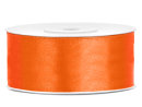 Satinband - 25 mm x 25 m - Orange