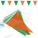 Wimpelkette 10 m Grün-Orange