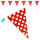Goodymax® Wimpelkette 10 m Rot mit weißen Punkten
