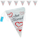 Goodymax® Wimpelkette 10 m "Just Married"