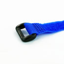 Klettkabelbinder 15 cm Kunststofföse blau
