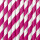 Papier-Trinkhalme Dunkelrosa Weiß gestreift 10 Stück