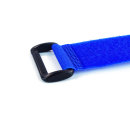 Klettkabelbinder 40 cm Kunststofföse blau
