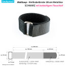 1 x Goodymax® MultiLoop Klettkabelbinder 20 cm Metallöse schwarz