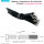 10 x Goodymax® MultiLoop Klettkabelbinder 20 cm Metallöse schwarz