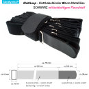 10 x Goodymax® MultiLoop Klettkabelbinder 80 cm Metallöse schwarz