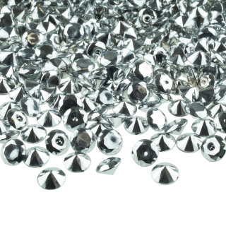 Goodymax® 150 Stück Deko Diamanten 9 mm silber 