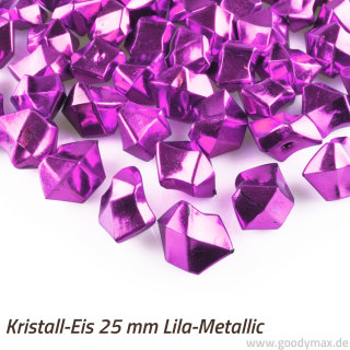 Goodymax® Kristall-Eis 25 mm Lila-Metallic 50 Stück