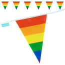 Goodymax® Wimpelkette 10 m Regenbogen Rainbow Streifen