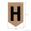 Goodymax® DIY-Buchstabenkette auf Kraftpapier Zeichen...