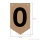 Goodymax® DIY-Buchstabenkette auf Kraftpapier Zeichen "O"
