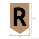 Goodymax® DIY-Buchstabenkette auf Kraftpapier Zeichen R