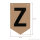 Goodymax® DIY-Buchstabenkette auf Kraftpapier Zeichen "Z"