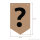 Goodymax® DIY-Buchstabenkette auf Kraftpapier Zeichen "?"
