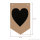 Goodymax® DIY-Buchstabenkette auf Kraftpapier Zeichen "Herz"