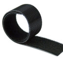 25 m Klettband Back-to-Back schwarz 2 cm breit