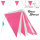 Goodymax® Wimpelkette 10 m Pink-Weiß