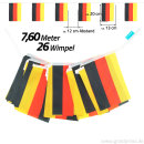 Goodymax® Deutschland Wimpelkette 7,60 m Polyester Stoff 13x20 cm