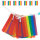 Goodymax® Wimpelkette 7 m Regenbogen STREIFEN bunt Polyester Stoff 14 x 20 cm